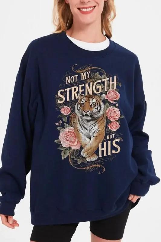 Color Bear Tiger Graphic Unisex Sweatshirt Oversized