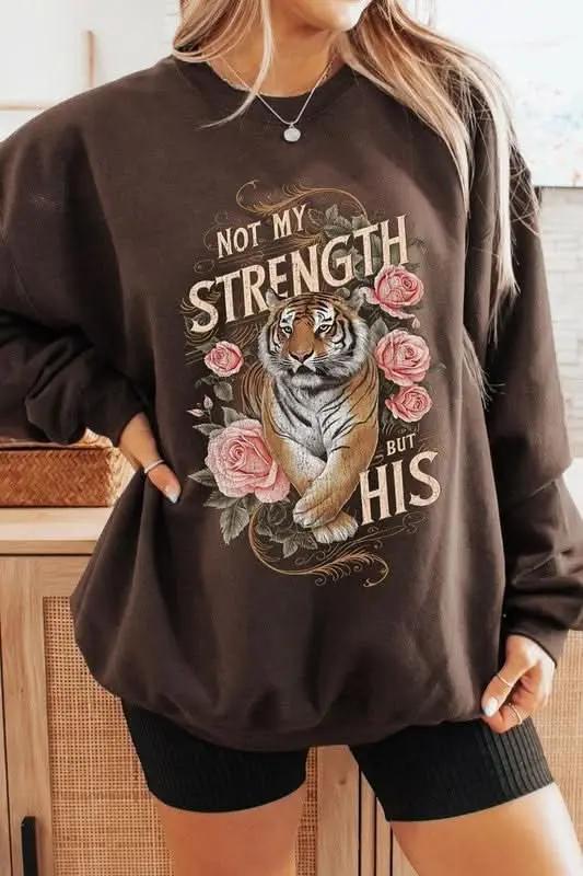 Color Bear Tiger Graphic Unisex Sweatshirt Oversized