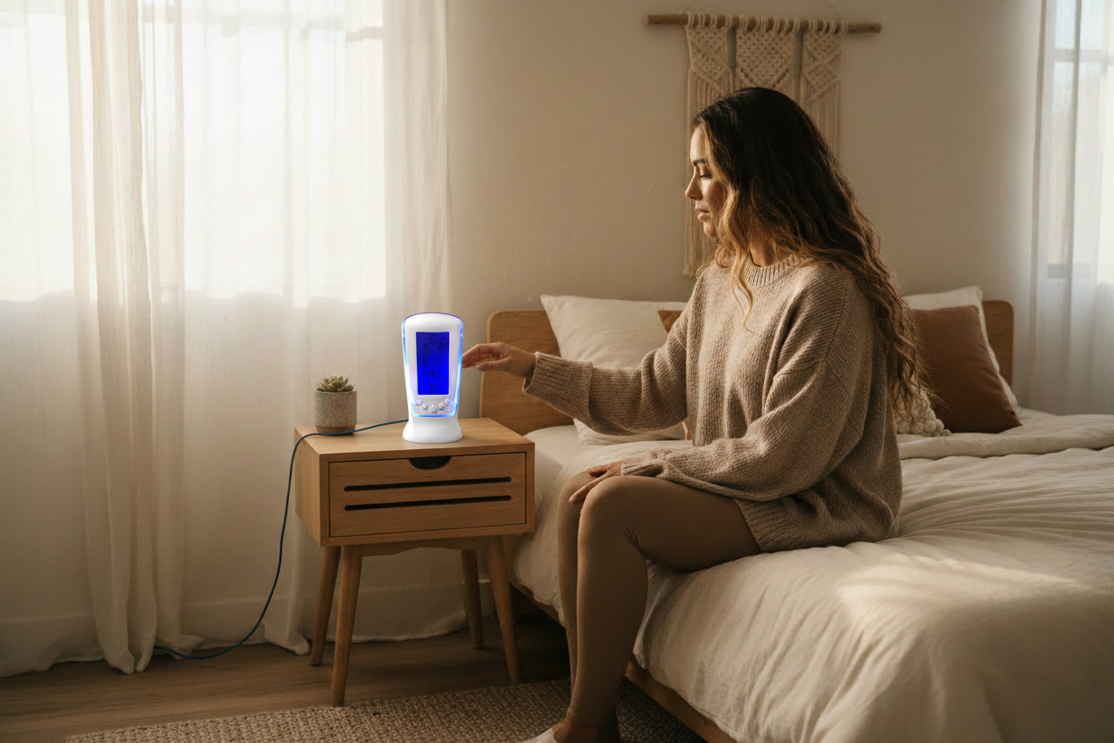NOVA Multi-Function LED Digital Clock with Alarm, Temperature Display, and USB Charging Port