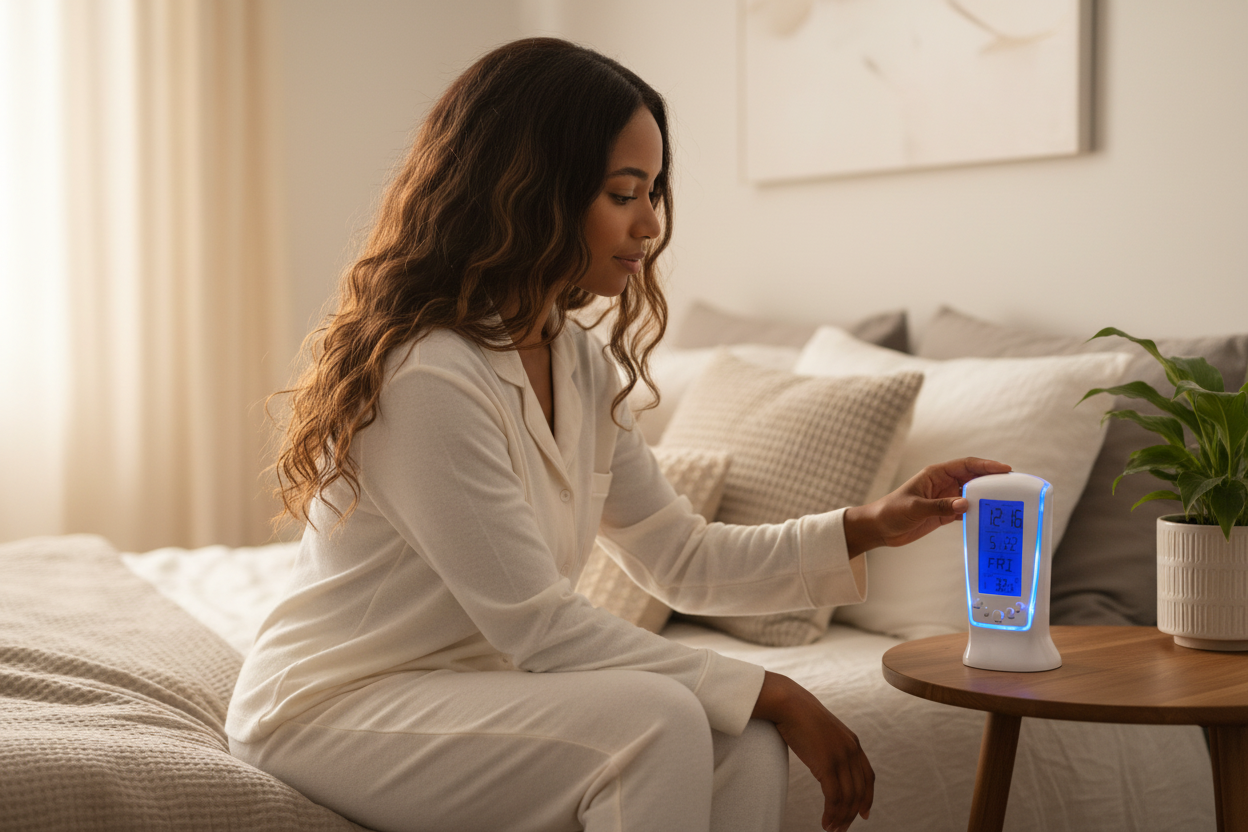 NOVA Multi-Function LED Digital Clock with Alarm, Temperature Display, and USB Charging Port