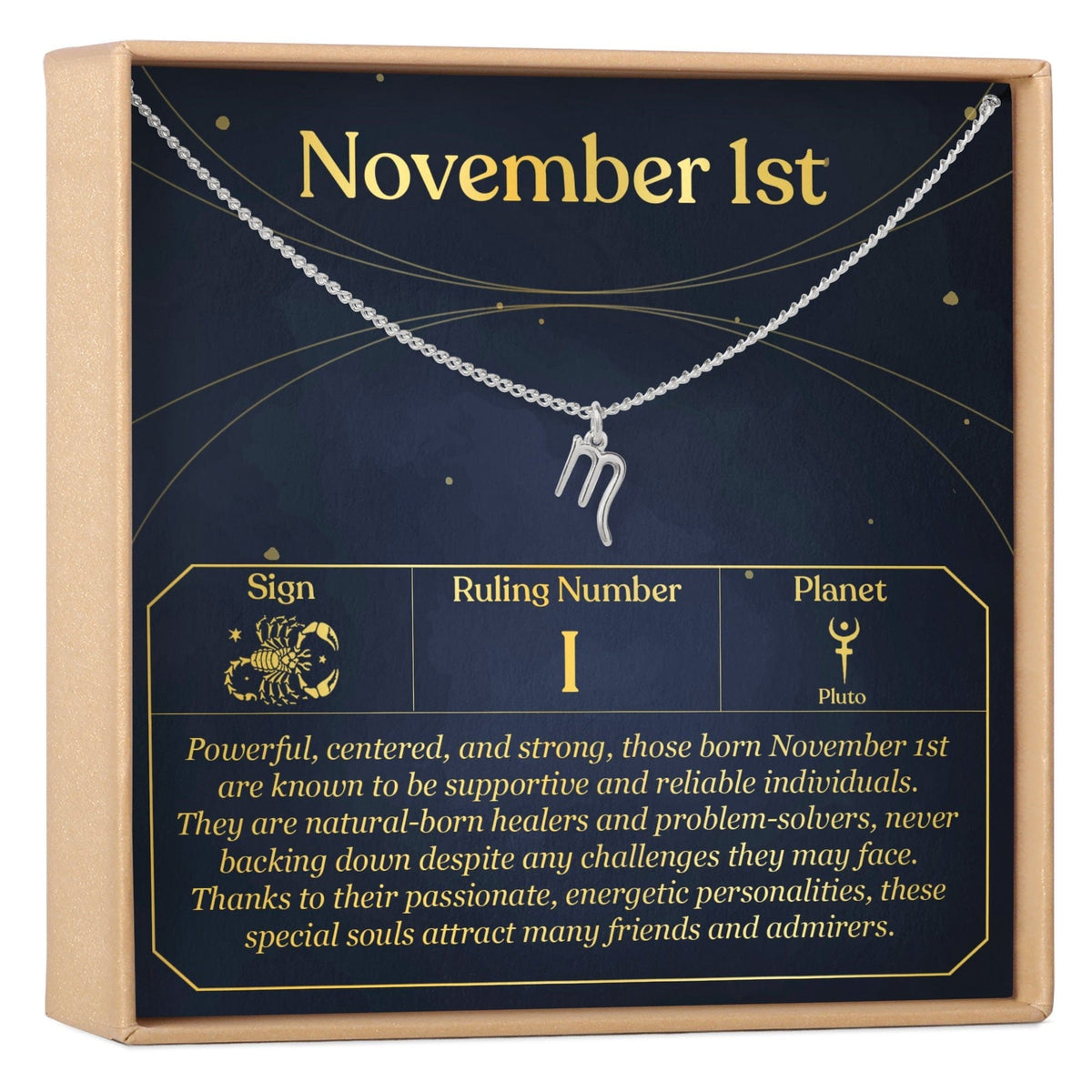 November 1st Scorpio Necklace