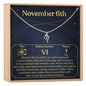 November 6th Scorpio Necklace