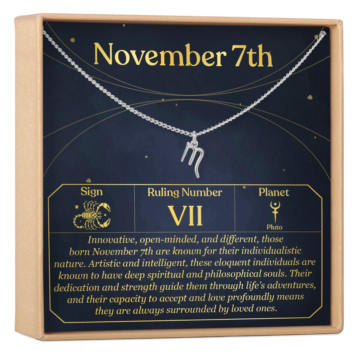 November 7th Scorpio Necklace