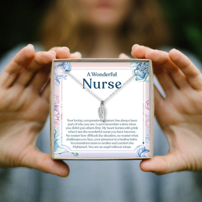 Nurse Wing Pendant Necklace