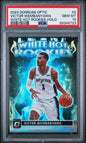Graded 2023 Panini Donruss Optic Victor Wembanyama #2 White Hot Rookies Holo Rookie RC Basketball Card PSA 10 Gem Mint