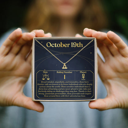 October 19th Libra Necklace