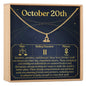October 20th Libra Necklace
