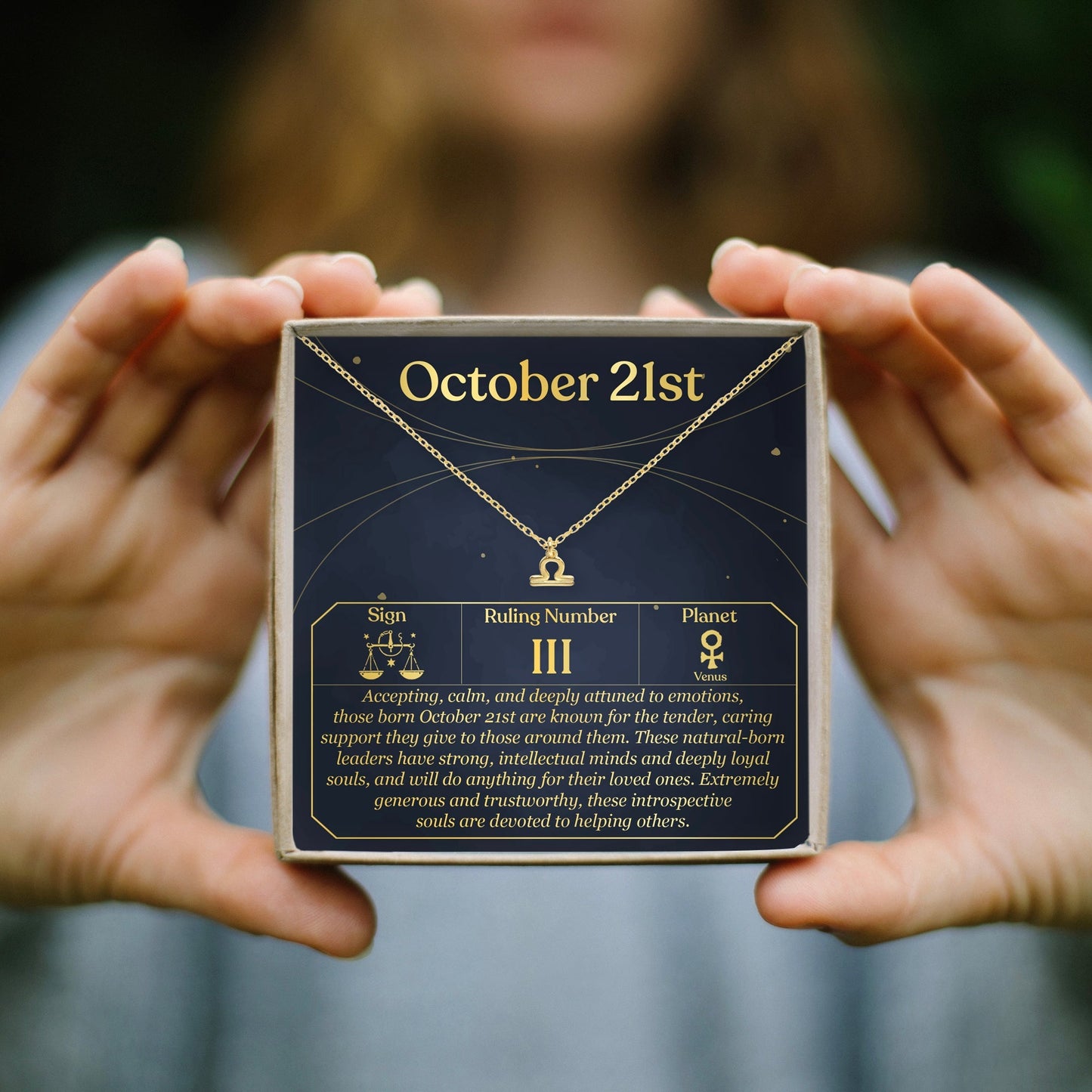 October 21st Libra Necklace