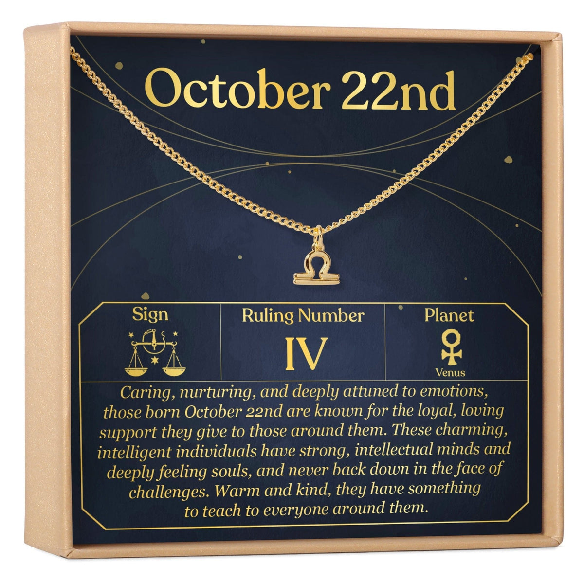 October 22nd Libra Necklace