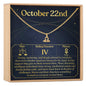 October 22nd Libra Necklace