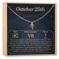 October 25th Scorpio Necklace