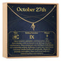 October 27th Scorpio Necklace