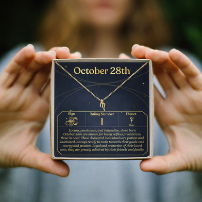 October 28th Scorpio Necklace