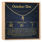 October 31st Scorpio Necklace