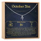 October 31st Scorpio Necklace
