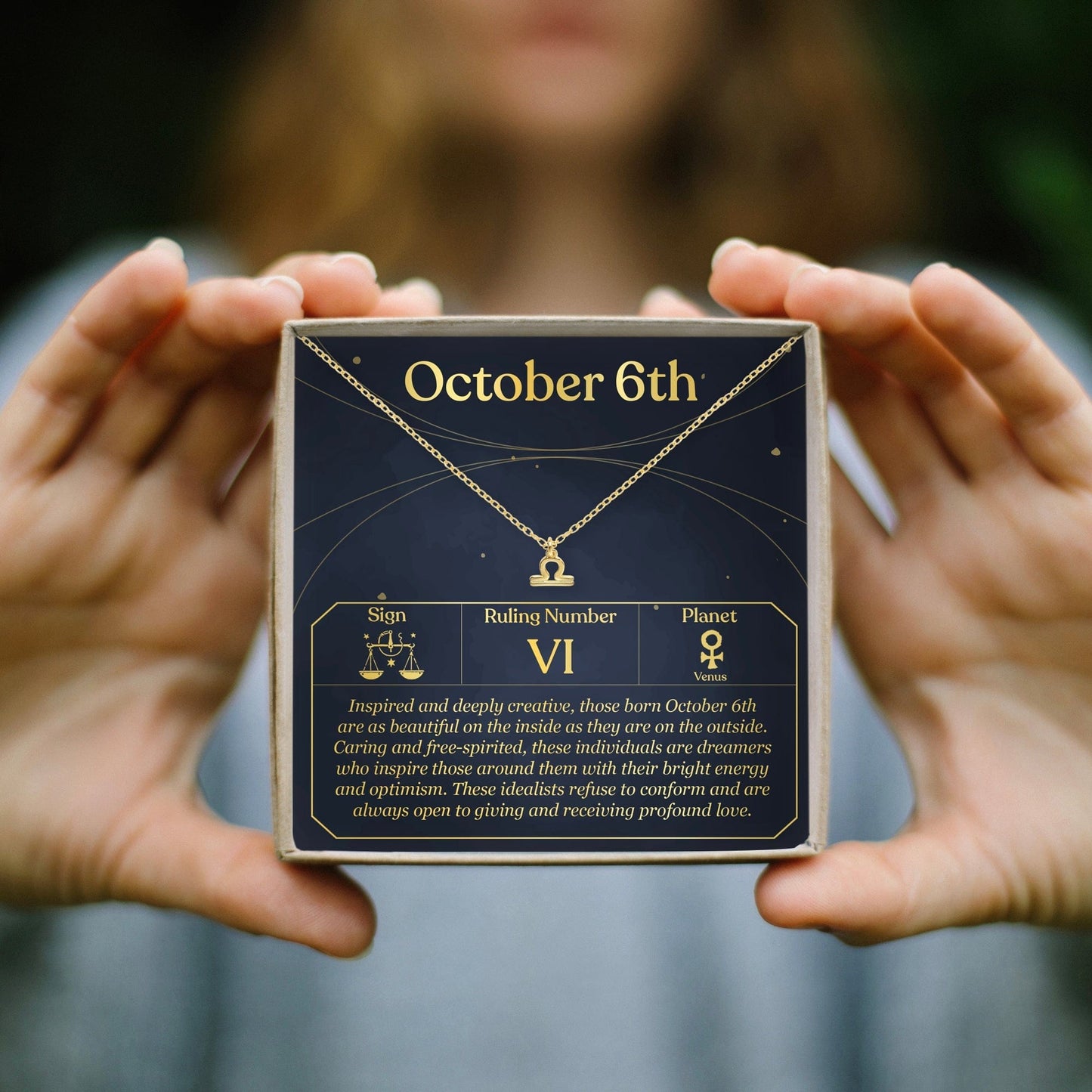 October 6th Libra Necklace
