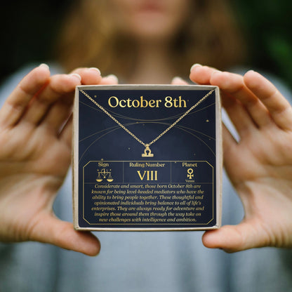 October 8th Libra Necklace