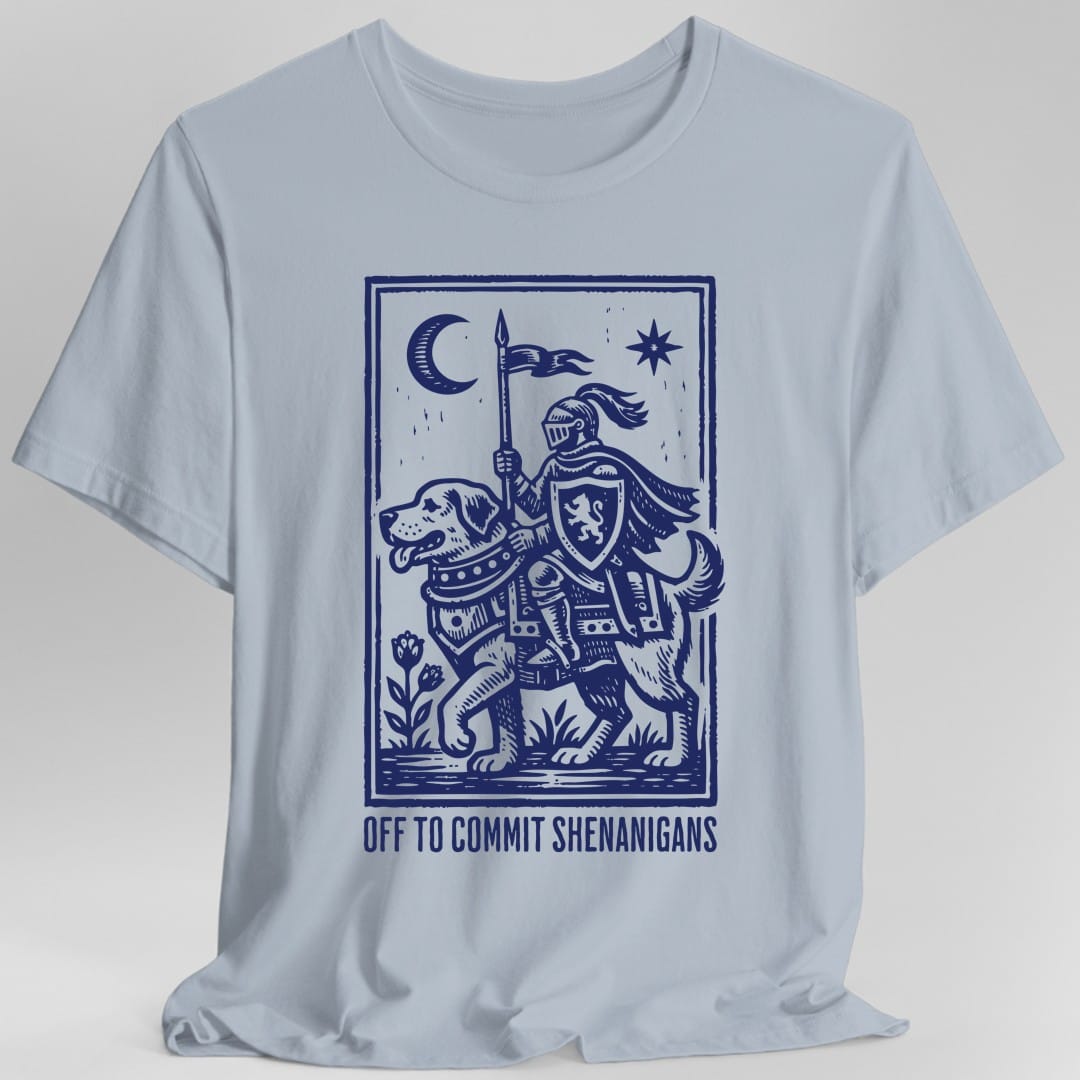 Off To Commit Shenanigans Dog T-shirt