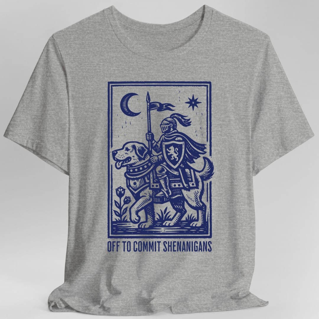 Off To Commit Shenanigans Dog T-shirt