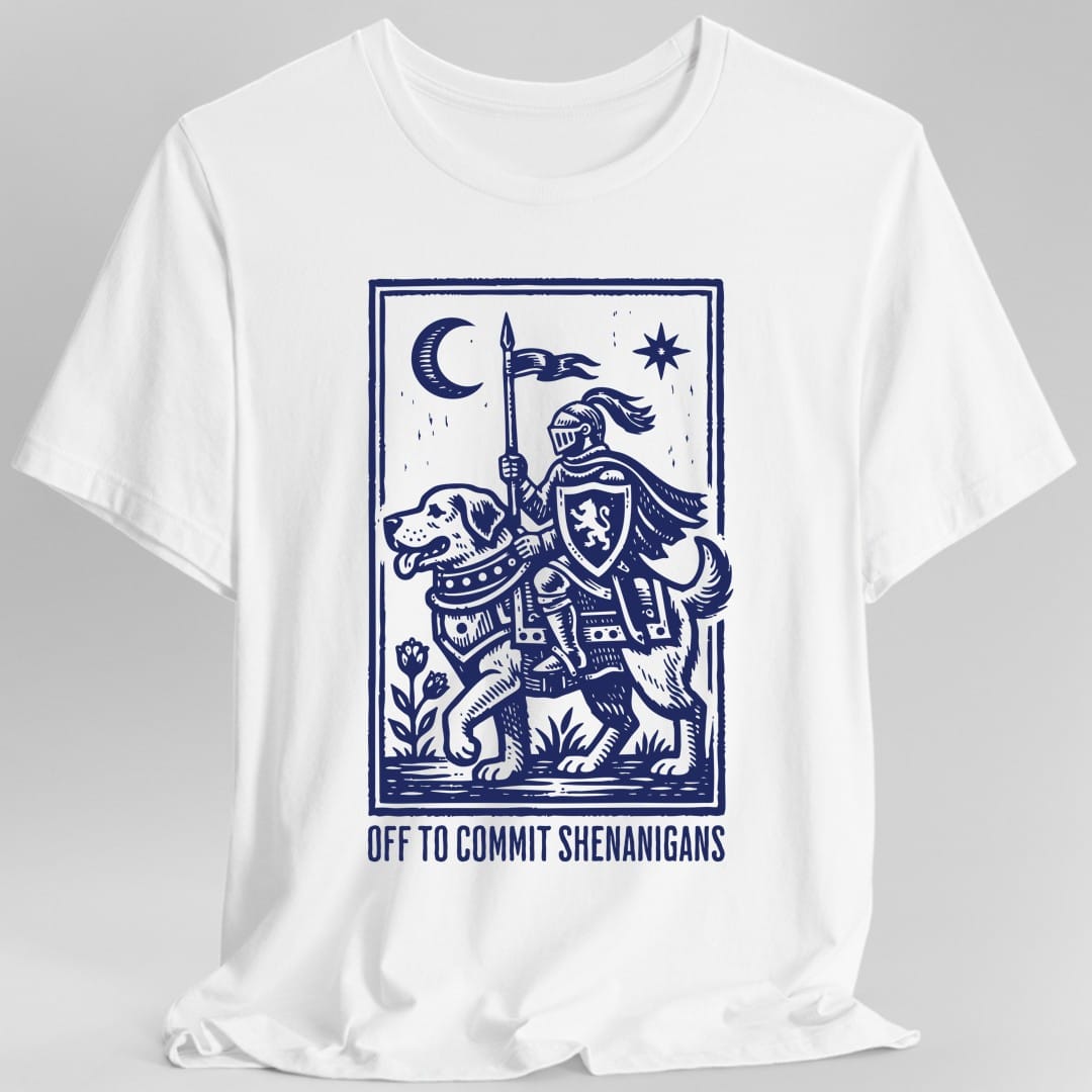 Off To Commit Shenanigans Dog T-shirt
