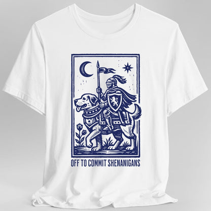 Off To Commit Shenanigans Dog T-shirt