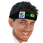 Brazil World Cup Soccer Headband – Official FIFA Licensed Retro Fan Gear