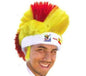 Spain World Cup Soccer Mohawk Wig 25-Count Case Pack – Official FIFA Licensed Retro Fan Gear