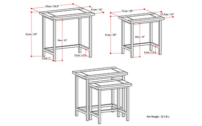 Skyler - 2 Pc Nesting Side Table - Dark