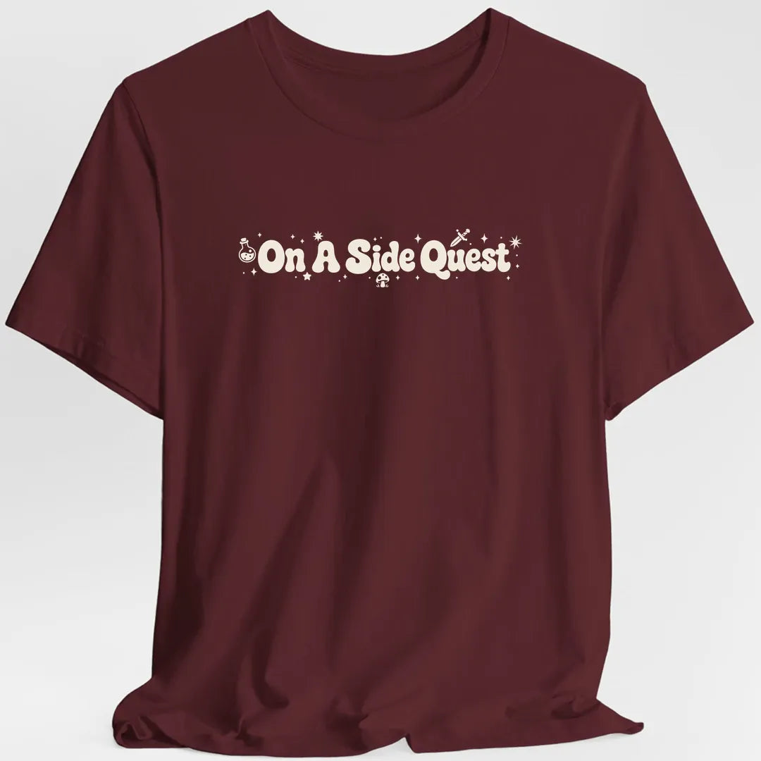 On A Side Quest Retro T-shirt