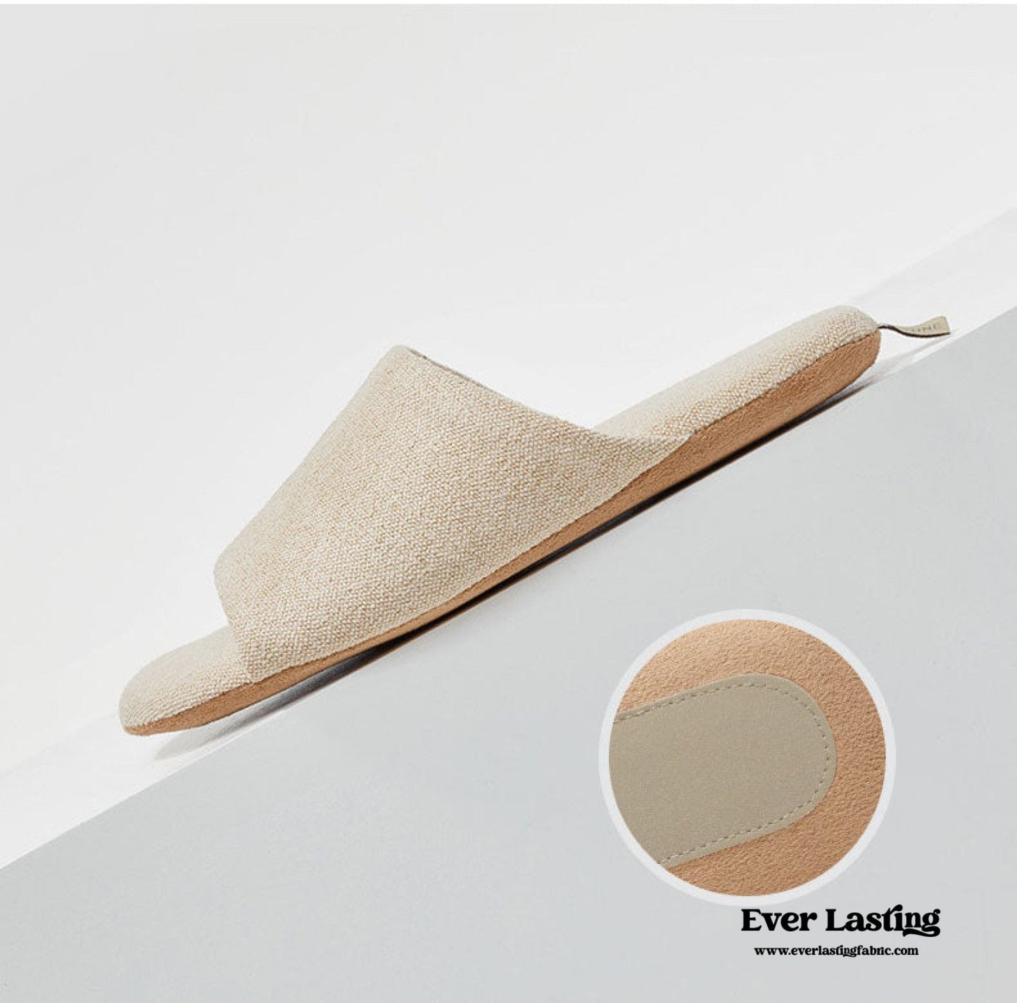Open Toe Cotton House Slipper / Pink