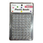 Clear Plastic Hair Beads — 18 mm