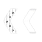 Walker Tape 1522 Clear B Contour Strips, 36 pc