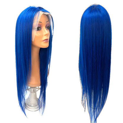 Rio Straight Human Hair Lace Front Wig, Burgundy, 26 in