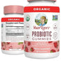 MaryRuth Organics Organic Probiotic Gummies, Strawberry, 5 Billion CFU, 60 Count