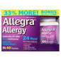 Allegra Adult 24-Hour Allergy Relief, Non-Drowsy, 180 mg, 40 Tablets