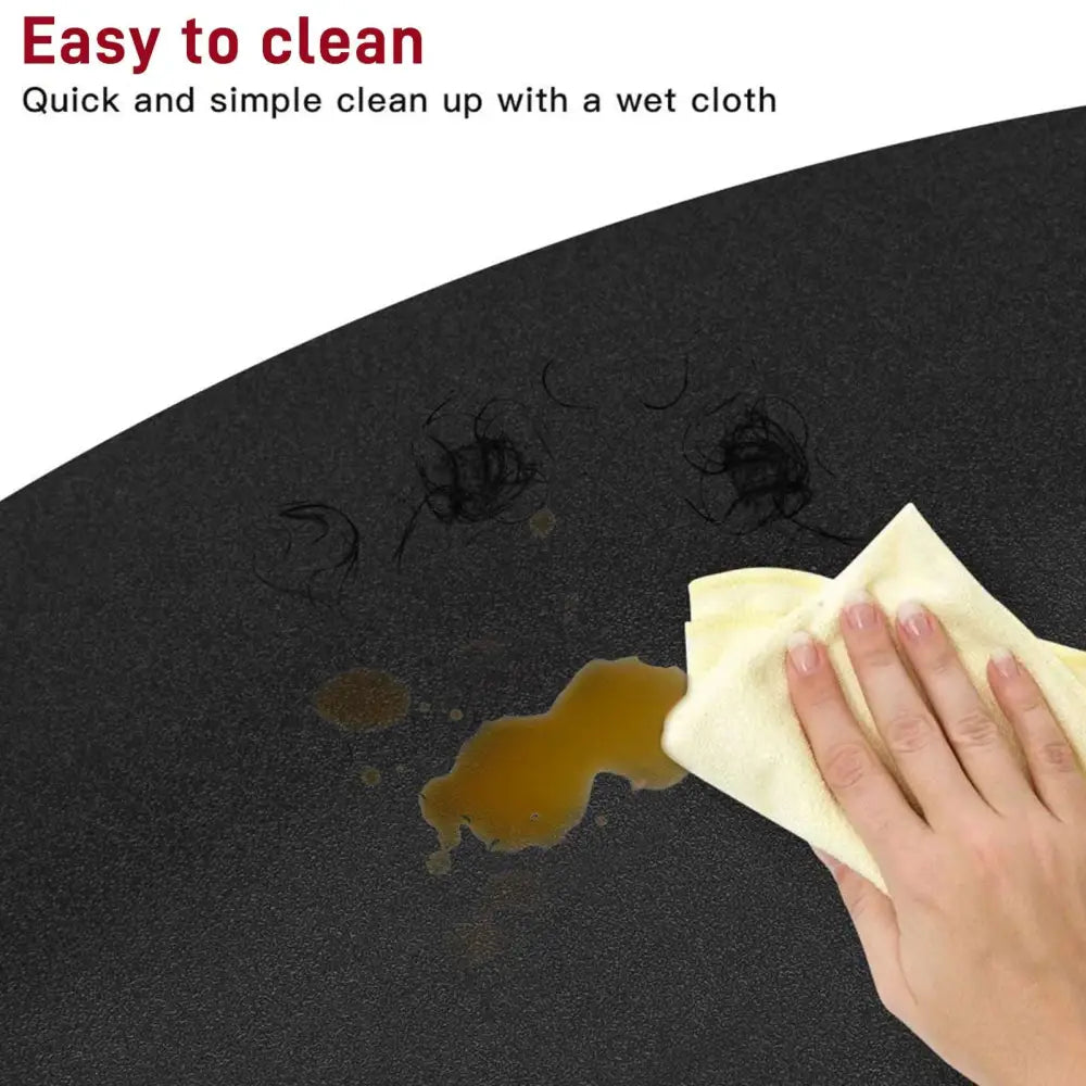 Outer Circle Black Salon Mat