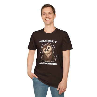 Owlbear Head Empty No Thoughts T-Shirt