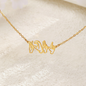 Trendy Hollow Moon & Star Pendant Necklace