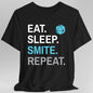 Paladin Smite T-Shirt – 'Eat, Sleep, Smite, Repeat'