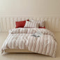 Parker Minimalist Striped Bedding Set / Pink