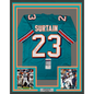 Framed Autographed/Signed Patrick Surtain 35x39 Miami Teal Football Jersey JSA COA