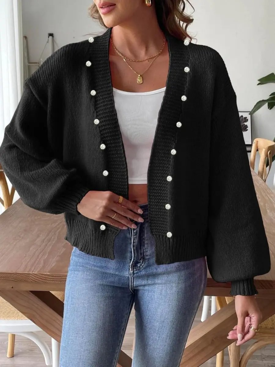 Pearl Cardigan | Soft Knit Open Front by Love Salve