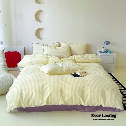 Pepper Candy Stripe Bedding Set / Fuchsia