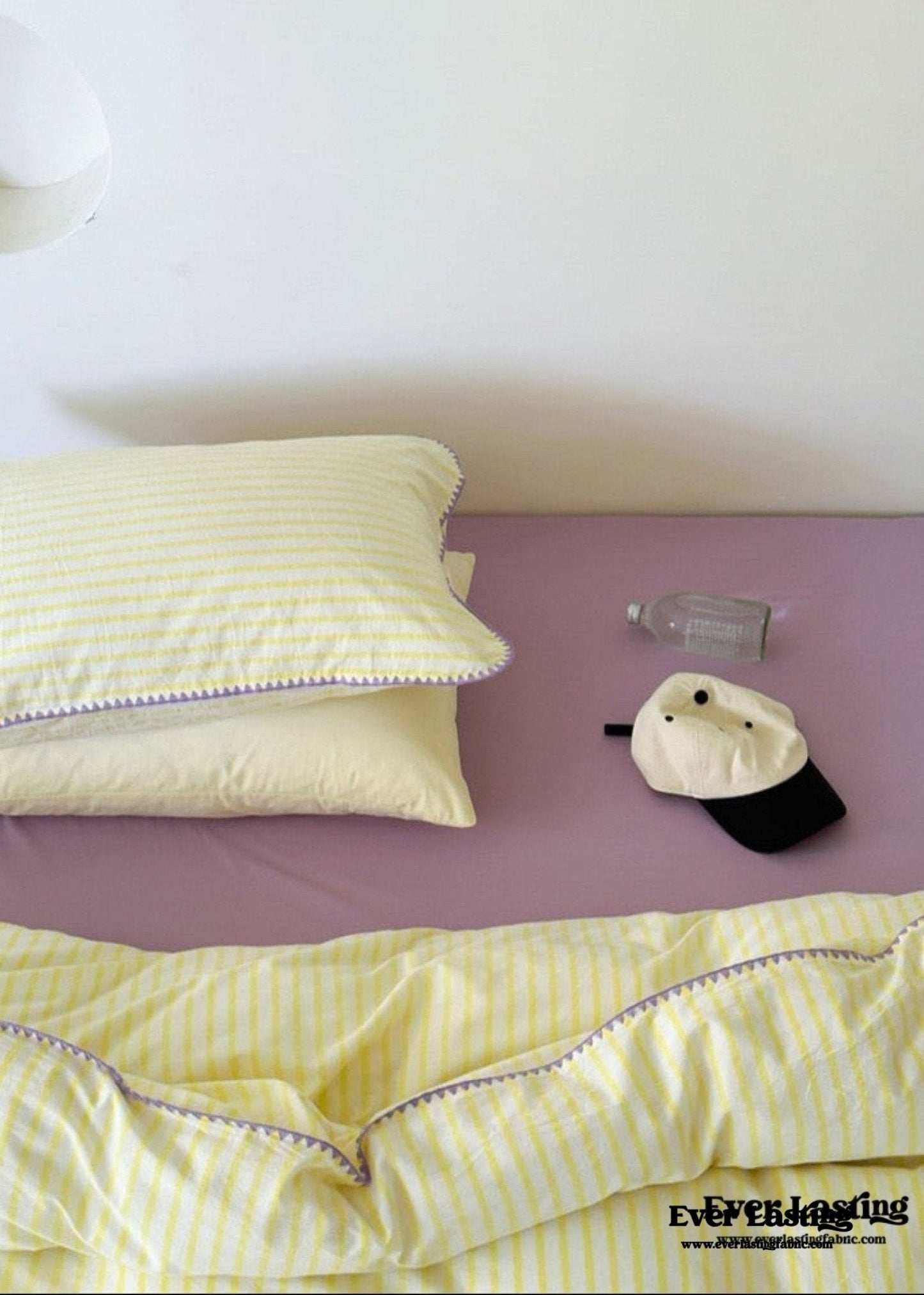Pepper Candy Stripe Bedding Set / Fuchsia