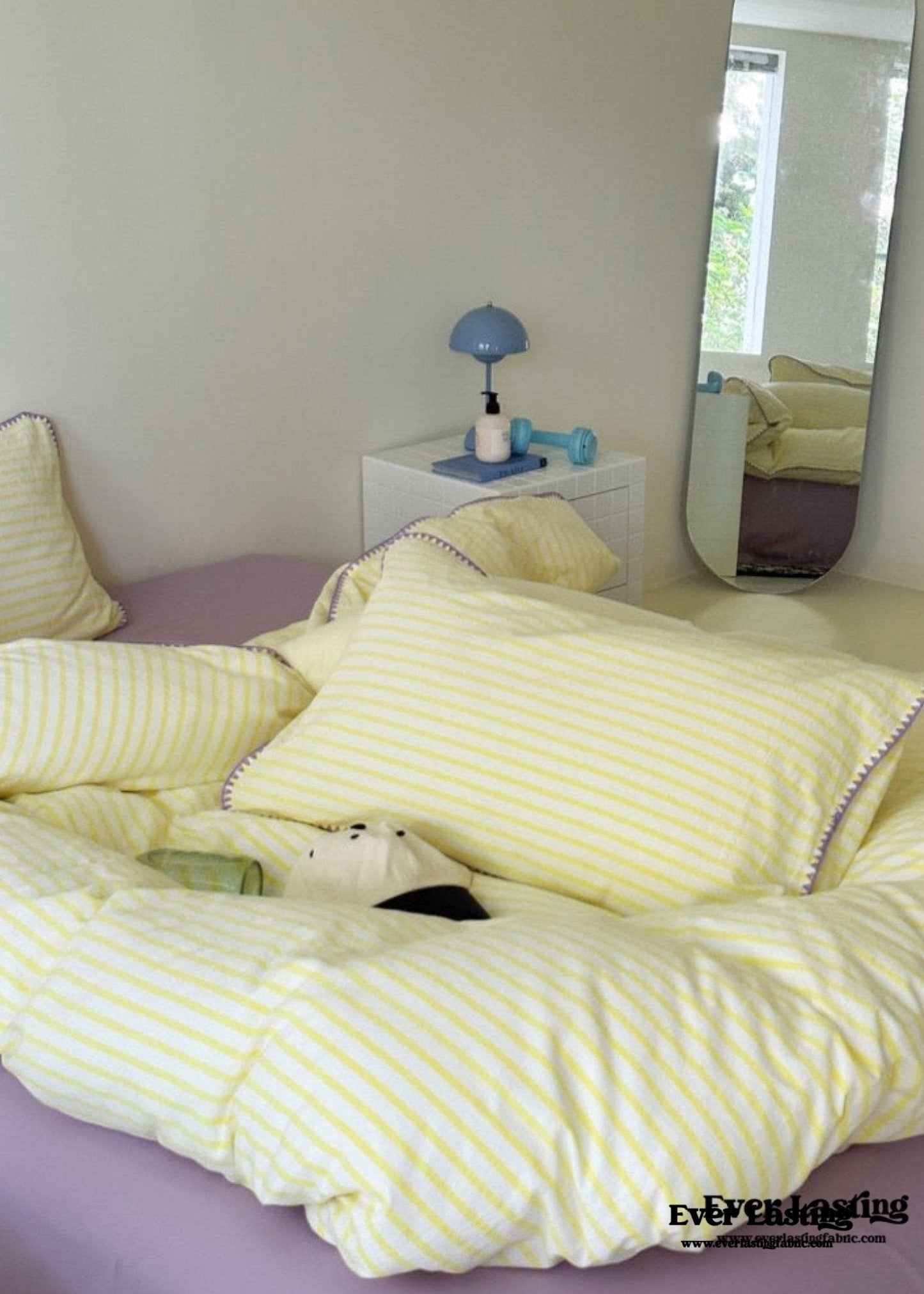 Pepper Candy Stripe Bedding Set / Fuchsia