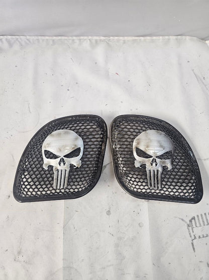 98-2024+ Road Glide 3D punisher speakers grill covers set