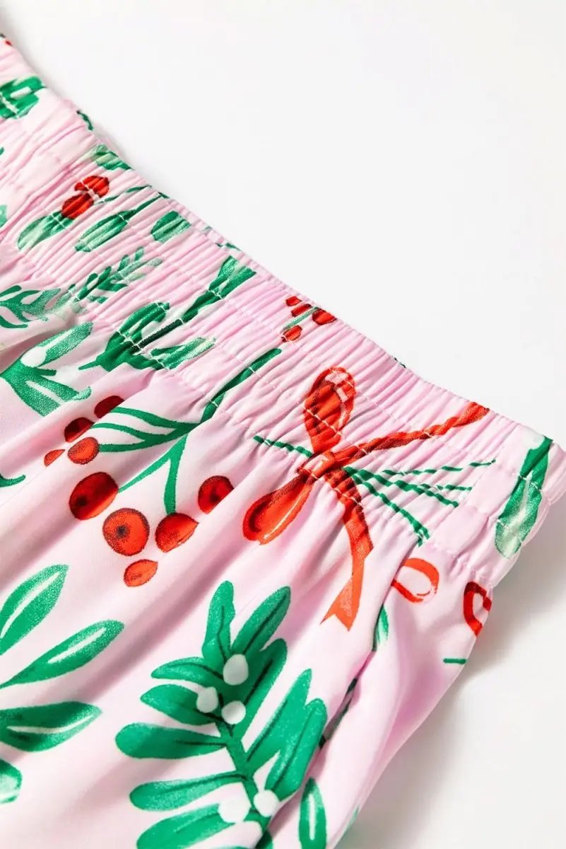 Love Salve Satin Pajama Set Pink — Women's Sleepwear