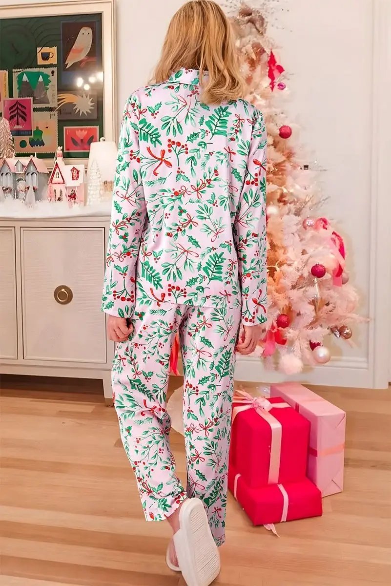 Love Salve Satin Pajama Set Pink — Women's Sleepwear