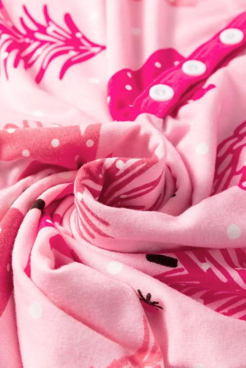 Pants Love Salve Pink Christmas Tree Women's Lounge Set Holiday Pajamas - Soft & Comfy