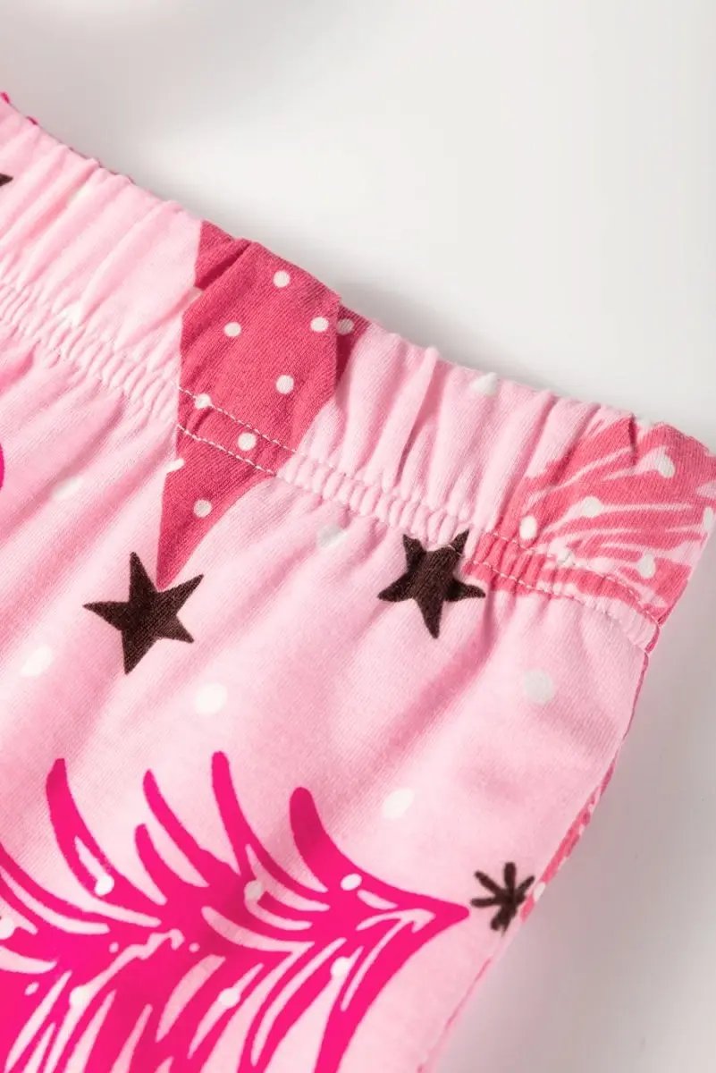 Pants Love Salve Pink Christmas Tree Women's Lounge Set Holiday Pajamas - Soft & Comfy